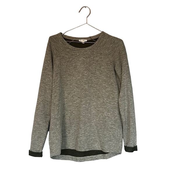 June and Delaney gray lightweight activewear casual top size medium - Picture 1 of 7